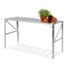 Primrose 1-Tier Traditional Garden Greenhouse Staging Silver 1.18m 1 Primrose 1-Tier Traditional Garden Greenhouse Staging Silver 1.18m -HOMCO Garden Shop primrose 1 tier traditional garden greenhouse staging silver 1 18m5055773024741 01c MP