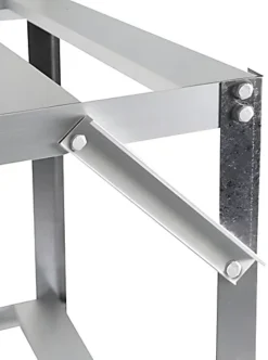 Primrose 2 Tier Traditional Greenhouse Garden Staging Silver 1.22m -HOMCO Garden Shop primrose 2 tier traditional greenhouse garden staging silver 1 22m5055372364026 02c MP