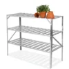 Primrose 3-Tier Traditional Garden Greenhouse Staging Silver 1.5m -HOMCO Garden Shop primrose 3 tier traditional garden greenhouse staging silver 1 5m5055773024765 01c MP