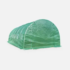 Replacement Greenhouse Cover - 18 Sq Metres - Romarin - Green 9 Replacement Greenhouse Cover - 18 Sq Metres - Romarin - Green -HOMCO Garden Shop replacement greenhouse cover 18 sq metres romarin green3760350650658 04c MP