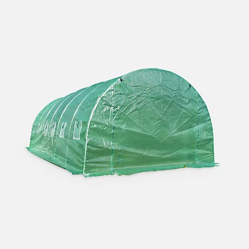 Replacement Greenhouse Cover - 18 Sq Metres - Romarin - Green 6 Replacement Greenhouse Cover - 18 Sq Metres - Romarin - Green - Image 4
