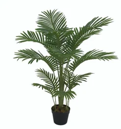 Requena Artificial Tree With Lifelike Leaves Replica Artificial Plant Black Plastic Pot 95cm Tall OAK3053