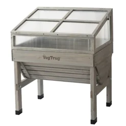 Small Cold Frame - Grey Wash (FSC 100%) -HOMCO Garden Shop small cold frame grey wash fsc 100 4975149833382 04c MP