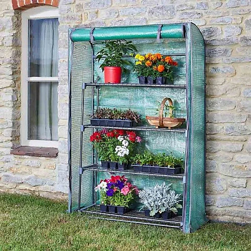 Smart Garden 4 Tier Greenhouse GroZone Shed Storage Steel Shelving Shelves 5 Smart Garden 4 Tier Greenhouse GroZone Shed Storage Steel Shelving Shelves - Image 3