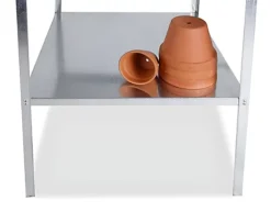 Traditional 2 Tier Greenhouse Workstation Silver 8 Traditional 2 Tier Greenhouse Workstation Silver -HOMCO Garden Shop traditional 2 tier greenhouse workstation silver5055773024772 03c MP