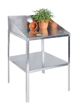 Traditional 2 Tier Greenhouse Workstation Silver 9 Traditional 2 Tier Greenhouse Workstation Silver -HOMCO Garden Shop traditional 2 tier greenhouse workstation silver5055773024772 04c MP