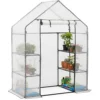 Walk In Greenhouse 4 Shelf 6ft Garden Grow House Reinforced Cover -HOMCO Garden Shop walk in greenhouse 4 shelf 6ft garden grow house reinforced cover5031470232115 01c MP
