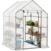 Walk In Greenhouse 8 Shelf 6ft Garden Grow House Reinforced Cover -HOMCO Garden Shop walk in greenhouse 8 shelf 6ft garden grow house reinforced cover5031470232139 01c MP