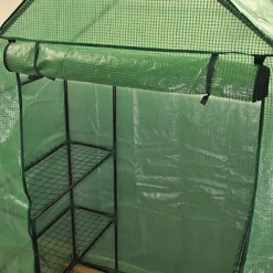 Walk In Greenhouse With Reinforced Cover -HOMCO Garden Shop walk in greenhouse with reinforced cover5060575101491 04c MP