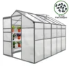 Weather Resistant Aluminium Greenhouse 6ft X 10ft -HOMCO Garden Shop weather resistant aluminium greenhouse 6ft x 10ft5055986127154 01c MP