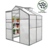Weather Resistant Aluminium Greenhouse 6ft X 4ft 2 Weather Resistant Aluminium Greenhouse 6ft X 4ft -HOMCO Garden Shop weather resistant aluminium greenhouse 6ft x 4ft5055986127062 01c MP