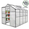 Weather Resistant Aluminium Greenhouse 6ft X 8ft -HOMCO Garden Shop weather resistant aluminium greenhouse 6ft x 8ft5055986127123 01c MP