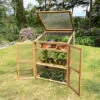 Wooden Framed Polycarbonate Growhouse Mini Greenhouse -HOMCO Garden Shop wooden framed polycarbonate growhouse mini greenhouse5060266599071 01c MP